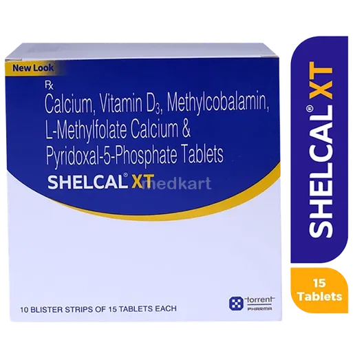 shelcal xt tablet 15's